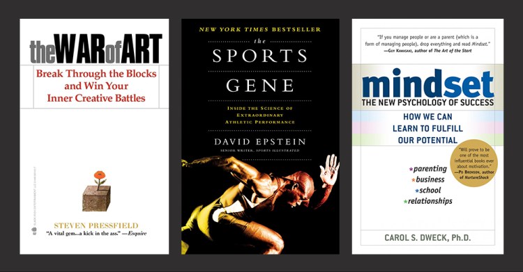 Book covers from Dan Pink's suggested reading.