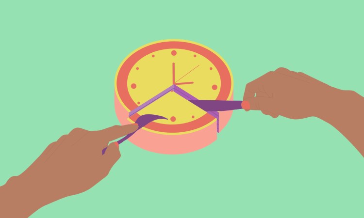 7 minutes on clock flat design seven minute icon Vector Image