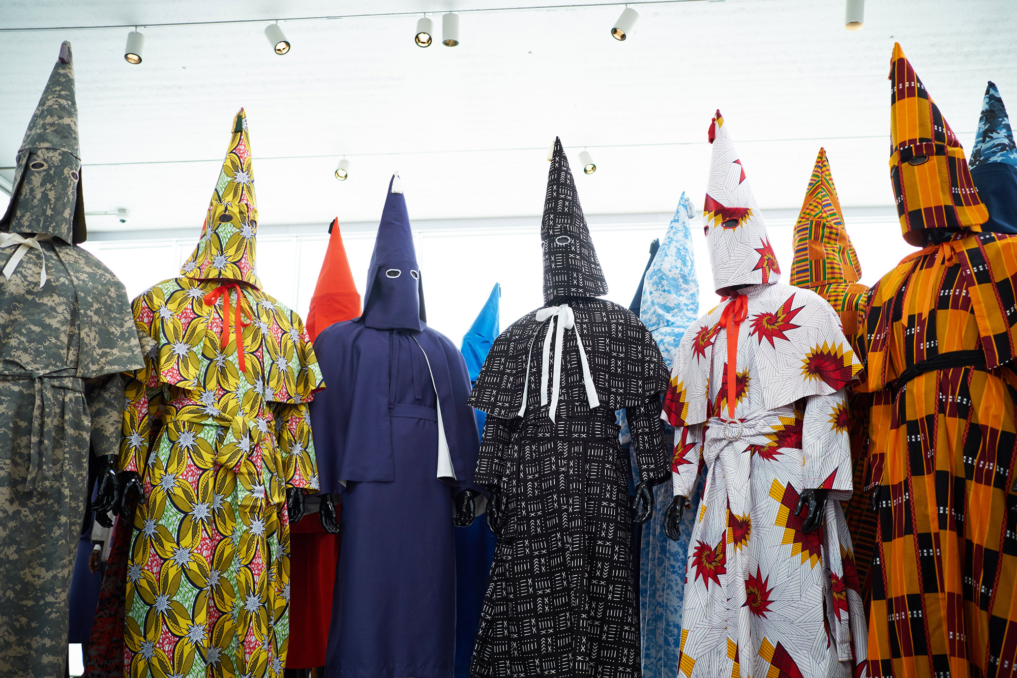 An artist's slavery relics and reimagined KKK robes show us the